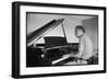 Jazz Composer and Pianist Eddie Heywood at the Piano in His Home on Martha's Vineyard-Alfred Eisenstaedt-Framed Photographic Print