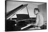 Jazz Composer and Pianist Eddie Heywood at the Piano in His Home on Martha's Vineyard-Alfred Eisenstaedt-Stretched Canvas