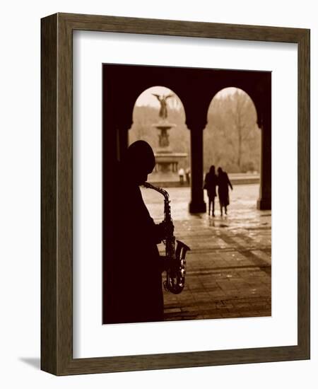 Jazz Courtyard-Sasha Gleyzer-Framed Art Print