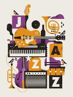 Jazz Essentials-null-Lamina Framed Poster