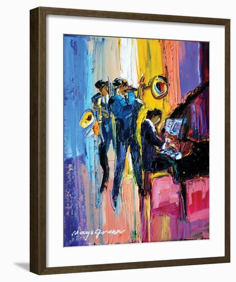 Jazz for Lovers-Maya Green-Framed Premium Giclee Print