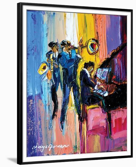 Jazz for Lovers-Maya Green-Framed Premium Giclee Print