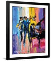 Jazz for Lovers-Maya Green-Framed Art Print