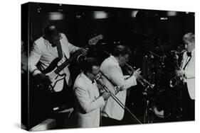Jazz Group Playing at the Forum Theatre, Hatfield, Hertfordshire, 1984-Denis Williams-Stretched Canvas