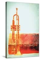 Jazz - Grunge Trumpet-Trends International-Stretched Canvas