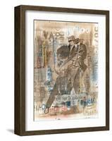 Jazz, Guitare-Magassa-Framed Art Print