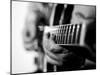 Jazz Guitarist 1 BW-John Gusky-Mounted Photographic Print