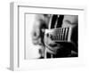 Jazz Guitarist 1 BW-John Gusky-Framed Photographic Print