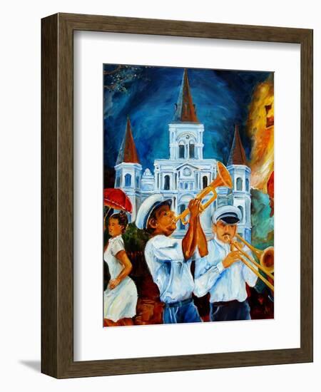 Jazz In Jackson Square-Diane Millsap-Framed Art Print