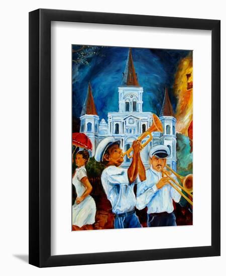 Jazz In Jackson Square-Diane Millsap-Framed Art Print