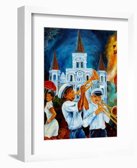 Jazz In Jackson Square-Diane Millsap-Framed Art Print