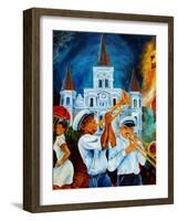 Jazz In Jackson Square-Diane Millsap-Framed Art Print