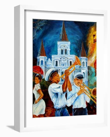 Jazz In Jackson Square-Diane Millsap-Framed Art Print