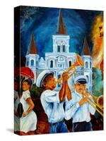 Jazz In Jackson Square-Diane Millsap-Stretched Canvas