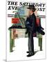 "Jazz It Up" or "Saxophone" Saturday Evening Post Cover, November 2,1929-Norman Rockwell-Mounted Giclee Print