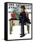 "Jazz It Up" or "Saxophone" Saturday Evening Post Cover, November 2,1929-Norman Rockwell-Framed Stretched Canvas