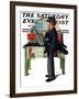 "Jazz It Up" or "Saxophone" Saturday Evening Post Cover, November 2,1929-Norman Rockwell-Framed Giclee Print