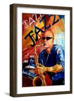 Jazz Man-Diane Millsap-Framed Art Print