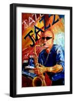 Jazz Man-Diane Millsap-Framed Art Print