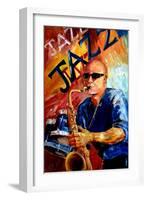 Jazz Man-Diane Millsap-Framed Art Print