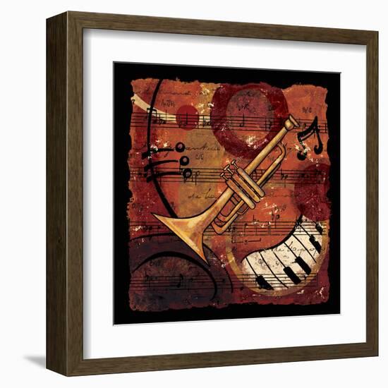 Jazz Music II-CW Designs Inc-Framed Art Print