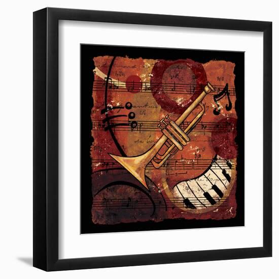 Jazz Music II-CW Designs Inc-Framed Art Print