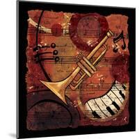 Jazz Music II-CW Designs Inc-Mounted Art Print