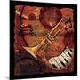 Jazz Music II-CW Designs Inc-Mounted Art Print