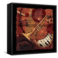 Jazz Music II-CW Designs Inc-Framed Stretched Canvas