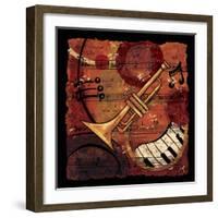 Jazz Music II-CW Designs Inc-Framed Art Print