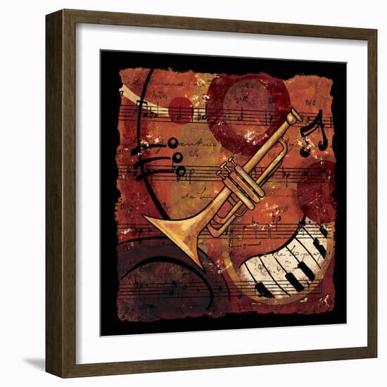 Jazz Music II-CW Designs Inc-Framed Art Print