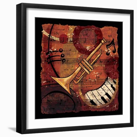 Jazz Music II-CW Designs Inc-Framed Art Print