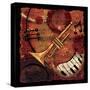 Jazz Music II-CW Designs Inc-Stretched Canvas