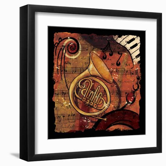 Jazz Music III-CW Designs Inc-Framed Art Print