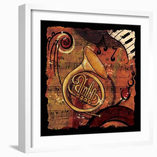 Jazz Music III-CW Designs Inc-Framed Art Print