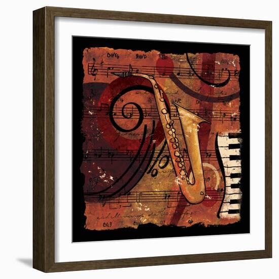 Jazz Music IV-CW Designs Inc-Framed Art Print