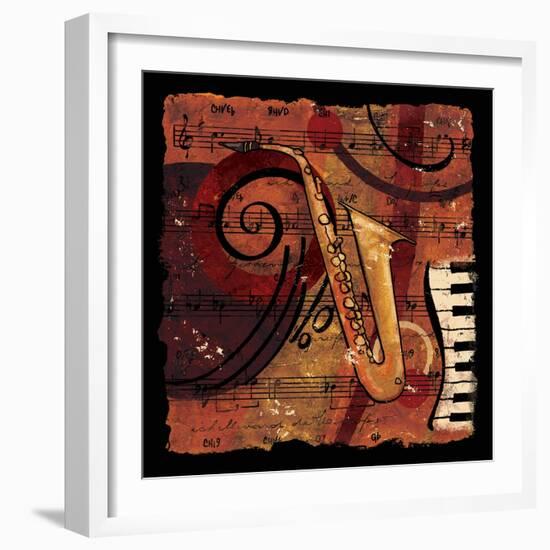 Jazz Music IV-CW Designs Inc-Framed Art Print
