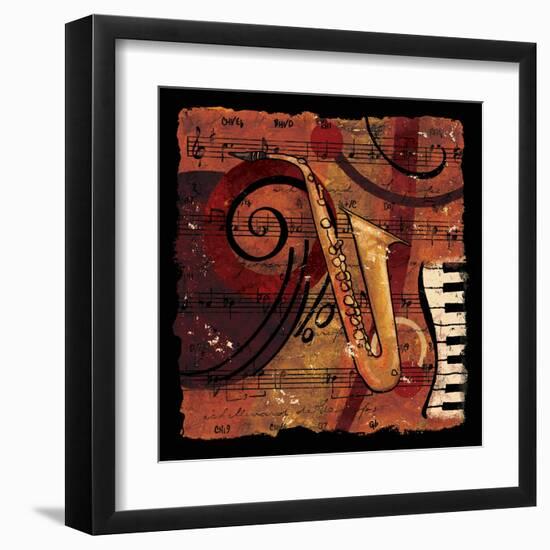 Jazz Music IV-CW Designs Inc-Framed Art Print