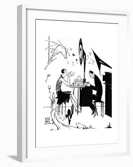 Jazz Music While You Dine, 1929-Joyce Mercer-Framed Giclee Print