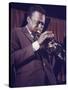 Jazz Musican, Miles Davis-Robert W^ Kelley-Stretched Canvas