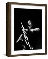 Jazz Musician, Gene Ammons Playing Saxophone-null-Framed Premium Photographic Print