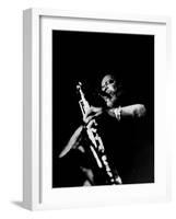 Jazz Musician, Gene Ammons Playing Saxophone-null-Framed Premium Photographic Print