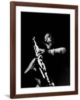 Jazz Musician, Gene Ammons Playing Saxophone-null-Framed Premium Photographic Print