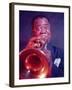 Jazz Musician Louis Armstrong Playing Trumpet-Eliot Elisofon-Framed Premium Photographic Print