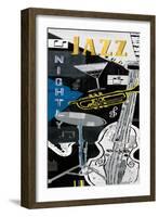 Jazz Nightly-Kate & Elizabeth Pope-Framed Art Print