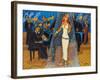 Jazz Orchestra in Blue-Marsha Hammel-Framed Giclee Print