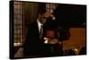 Jazz Pianist Marcus Roberts Seated at Piano in Henley Park Hotel-Ted Thai-Stretched Canvas