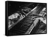 Jazz Pianist Mary Lou Williams's Hands on the Keyboard During Jam Session-Gjon Mili-Framed Stretched Canvas