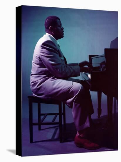 Jazz Pianist Oscar Peterson-Eliot Elisofon-Stretched Canvas