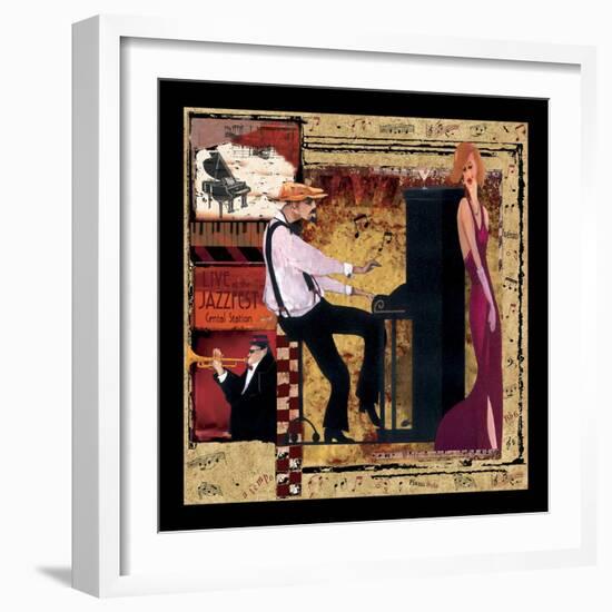 Jazz Piano-CW Designs Inc-Framed Art Print